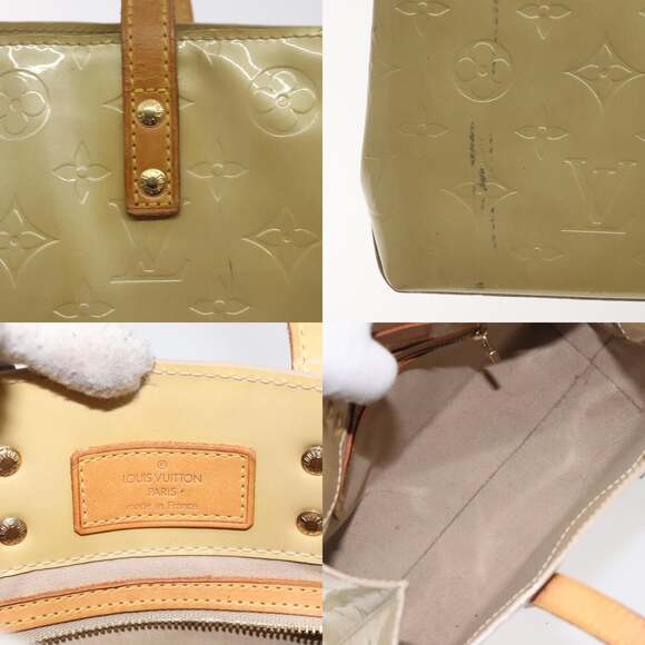 LOUIS VUITTON Monogram Vernis Reade PM Hand Bag Beige M91334 - Picture 11 of 12